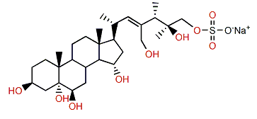 (22Z,24S,25S)-23-Methyl-5a-ergost-22-en-3b,5,6b,15a,25,26-hexol 26-sulfate